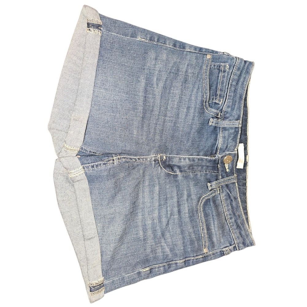 Cuffed Denim Jean shorts by Lauren Conrad Size 4 Women's Blue Denim